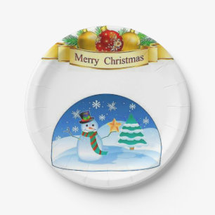 Paper Tellers Weihnachten Pappteller