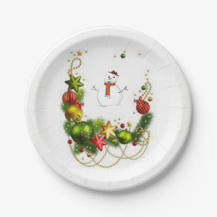 Paper Tellers Weihnachten Pappteller