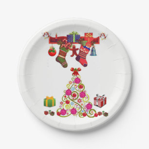 Paper Tellers Weihnachten Pappteller