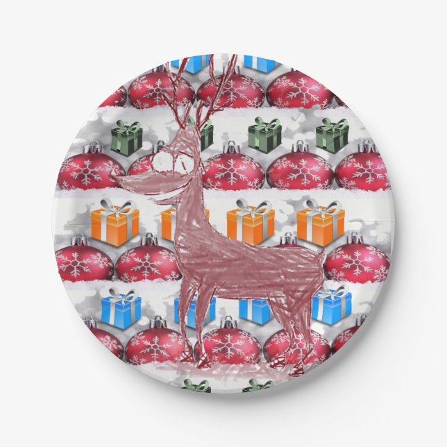 Paper Tellers Weihnachten Pappteller (Vorderseite)