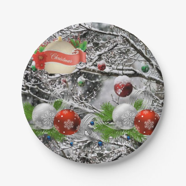 Paper Tellers Weihnachten Pappteller (Vorderseite)