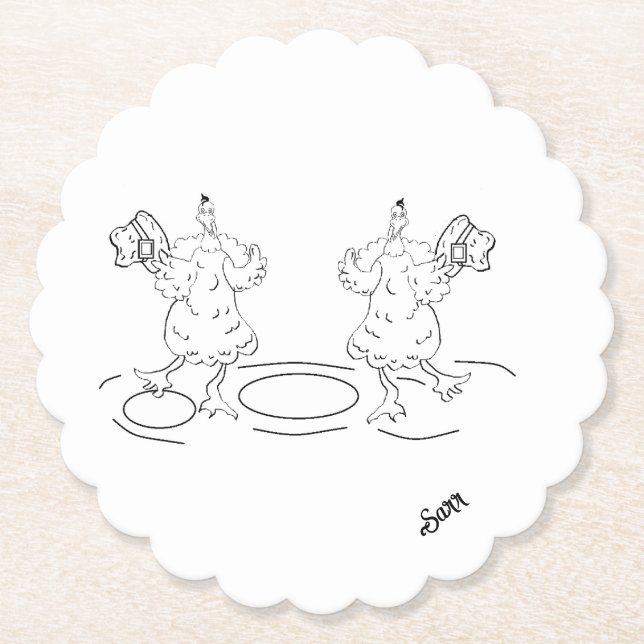 Paper Untersetzer : Lass uns tanzen (Vorderseite)