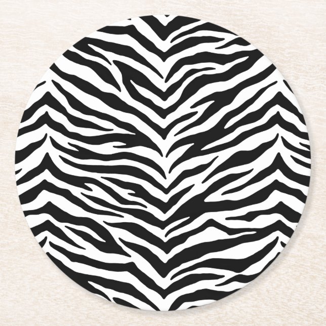 Paper Untersetzer Set-Zebra Print (Vorderseite)
