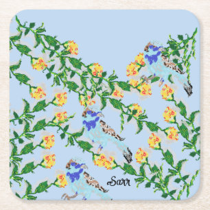 Paper Untersetzer : Singing Sparrows