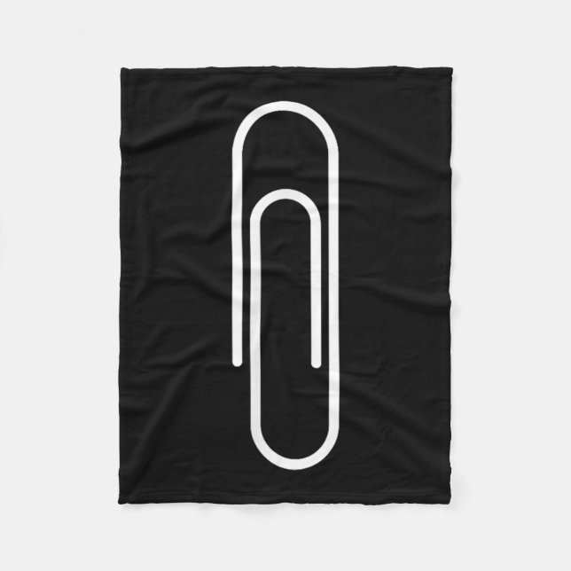 Paperclip, Funny, Jokes, Sarcastic  Fleecedecke (Vorderseite)