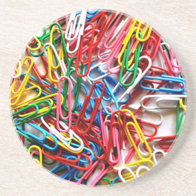 Paperclip Rainbow Untersetzer (Vorne)