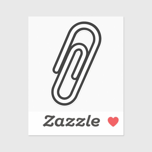 Paperclip-Sticker - Symbol der Solidarität Aufkleber (Blatt)