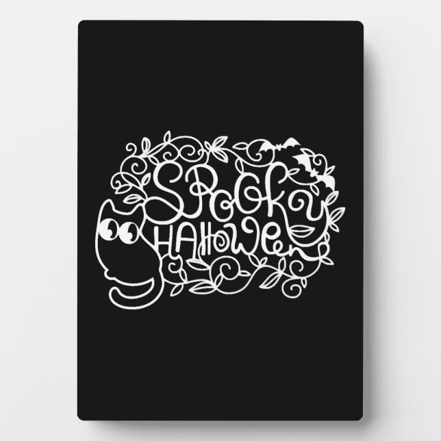 Papercut Halloween Spookween Fotoplatte (Vorderseite)