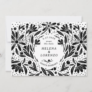 Papercut Rustikale Blume Save The Date