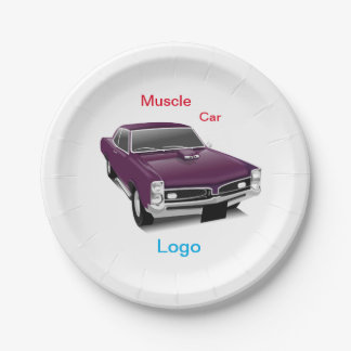 #PaperPlate #MuscleCar #CarDesignPaperPlate-Papier Pappteller
