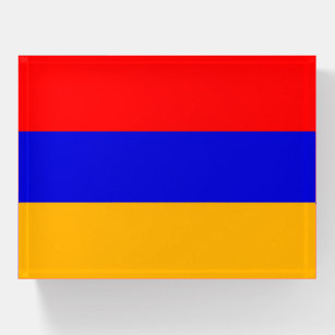 Paperweight unter armenischer Flagge Briefbeschwerer