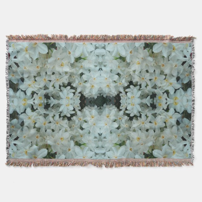 Paperwhite Narcissus Delikate Weiße Blume Decke (Vorderseite)