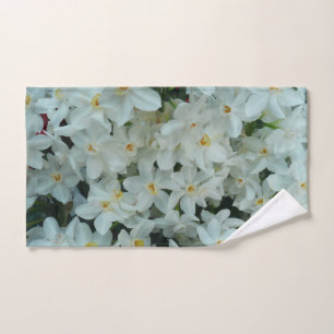 Paperwhite Narcissus Delikate Weiße Blume Handtuch