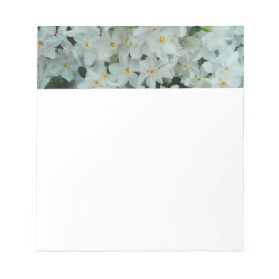 Paperwhite Narcissus Delikate Weiße Blume Notizblock