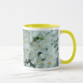 Paperwhite Narzissen-empfindliche weiße Blumen Tasse