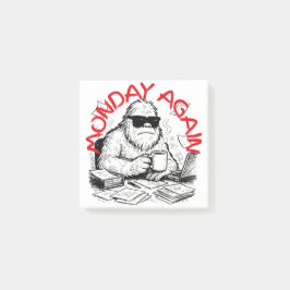 Paperwork Chaos Abominable Snowman Post-it Klebezettel