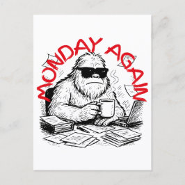 Paperwork Chaos Abominable Snowman Postkarte