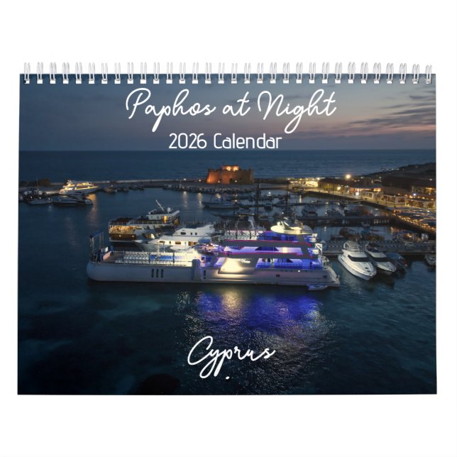 Paphos at Night 2026 Calendar by PaphosLife Kalender (Titelbild)