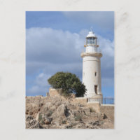 Paphos Cyprus Lighthouse Postcard