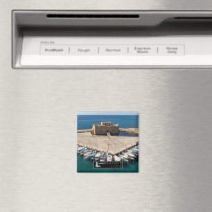 Paphos Life Logo auf Schloss Magnet
