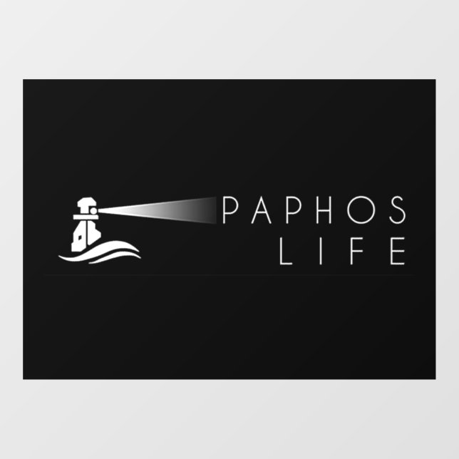 Paphos Life Logo Fenster Aufkleber (Blatt)