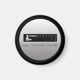 Paphos Life rundes Logo Magnet