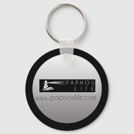 Paphos Life rundes Logo Schlüsselanhänger