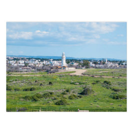 Paphos Lighthouse, Zypern Poster