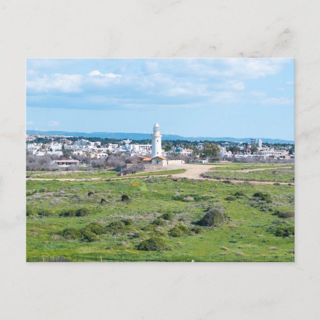 Paphos Lighthouse, Zypern Postkarte (Vorderseite)
