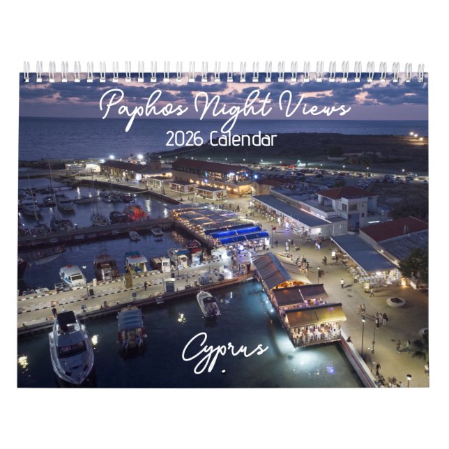 Paphos Night Views 2026 Calendar by Paphos Life Kalender (Titelbild)