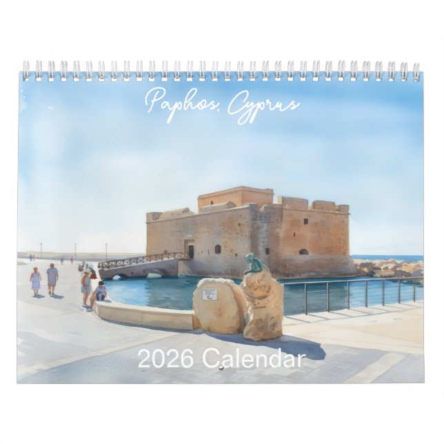 Paphos Wasserfarben-Kalender von PaphosLife Kalender (Titelbild)