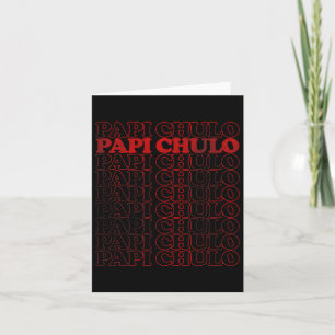 Papi Chulo im abgenutzten Stil als Vatertagsgesche Karte