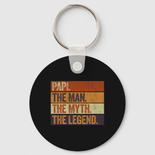 Papi der Mann der Mythos der Legende lustige Retro Schlüsselanhänger