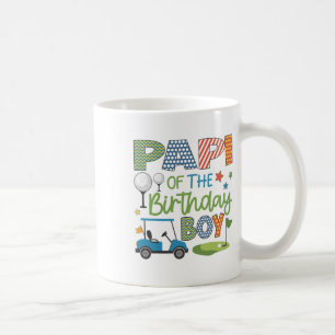 Papi des Geburtstagsjungen Golf Sport Familie Pass Kaffeetasse