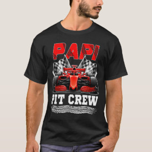 Papi Pit Crew Rennfamilie Rennwagen Geburtstagsjun T-Shirt