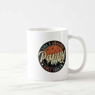 Papi wie ein Opa, nur cooler, vintage retro fett Kaffeetasse