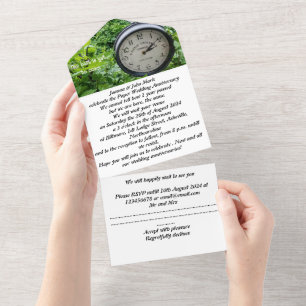 Papier 1. Hochzeitstag Einladung Motto