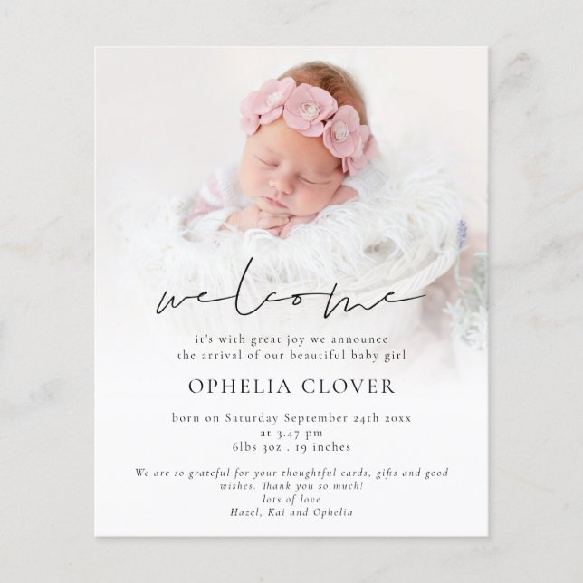 PAPIER 2 Fotos Overlay Schwarzes Skript Begrüßung (Vorne)