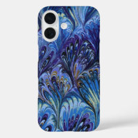 PAPIER, ABSTRAKTES BLAUENPATTER, WIRBEL