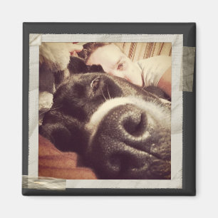 Papier aufgenommenes Rahmen altes Instagram Foto Magnet