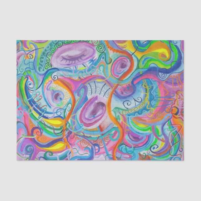 Papier aus hellen Geweben (Vorderseite)