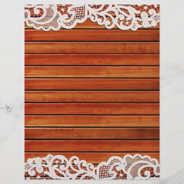 Papier aus Holz und Spitzen (Vorderseite)