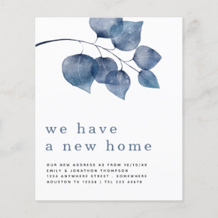 PAPIER Blue Folies Neue Zuhause-Adresse Details