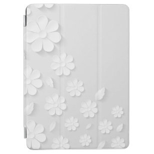 Papier-Blume-Hintergrund-weiß iPad Air Hülle