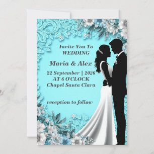 ✨ Papier-Blumen-Hochzeit für Gäste-Einladung ✨ Einladung