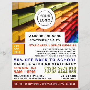 Papier, Bürobedarf, Stationer Flyer