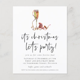 PAPIER | Champagner Weihnachten Lasse Party Einlad