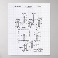Papier Clip 1933 Patentart - Pflaster