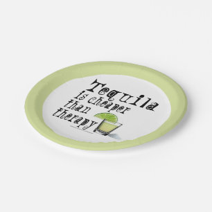 PAPIER-COCKTAILPLATTEN - TEQUILA THERAPIE PAPPTELLER