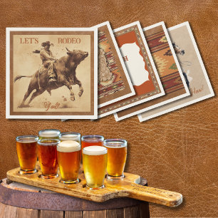 Papier-Cocktailserviette 'Old West Frontier Bull R Serviette